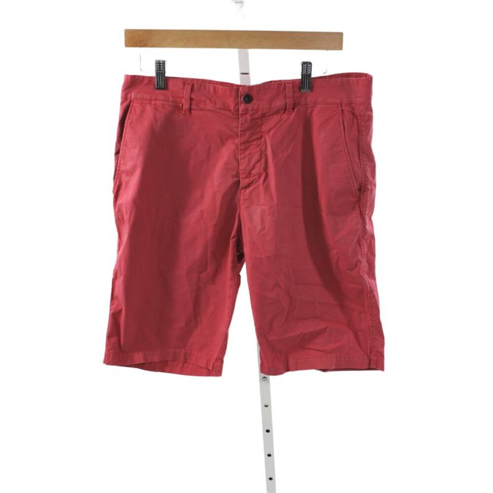 Harmont & Blaine Mens Chino Shorts Red Cotton Button Closure Size 48